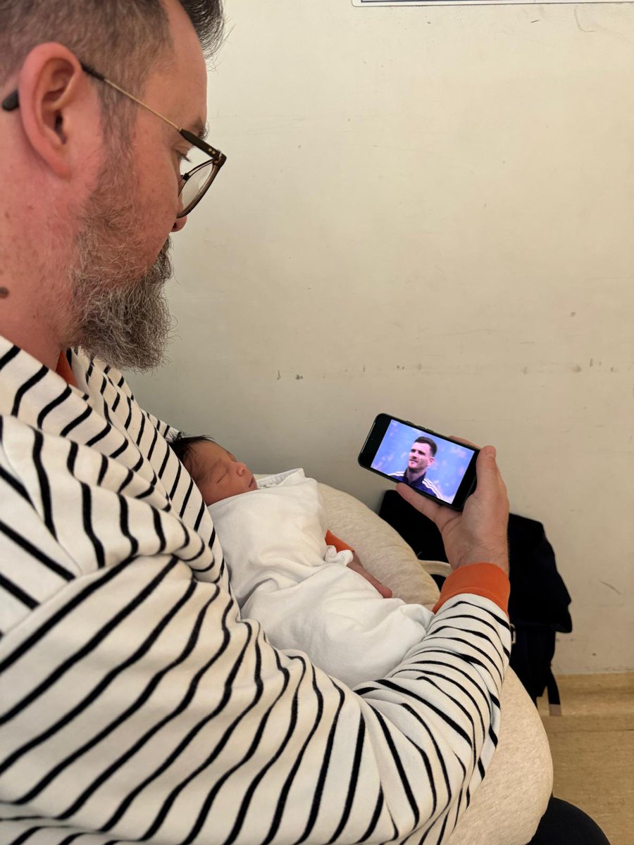 StadiumPrint's tweet photo. Making sure he knows he's a Scotland supporter.

Day 2 of life. Day 1 of the rest of his life.

For good or ill, there is no turning back now, wee man. You are in for a treat of emotions from here on out.

#scotland #scottishnt https://t.co/gCiPHVxPyO
