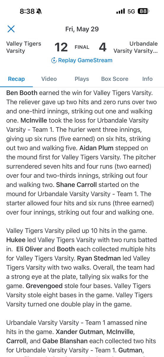 Valley High School Athletics and Activities tweet media