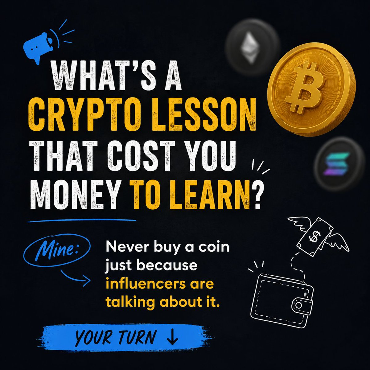 Young_dev001's tweet photo. What's a crypto lesson that cost you money to learn?

Mine:

Never buy a coin just because influencers are talking about it.

Your turn 👇 https://t.co/pBJGPfnUQT