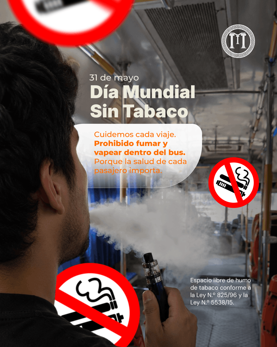 MagnoLinea12's tweet photo. 🚭 En Magno creemos que una mejor experiencia de viaje también se construye con respeto y responsabilidad.

Mantener los espacios libres de humo contribuye al bienestar, la comodidad y la salud de todos los pasajeros 🧡

#MagnoLinea12 #DiaMundialSinTabaco #MovilidadResponsable https://t.co/upXJT7Y5m3
