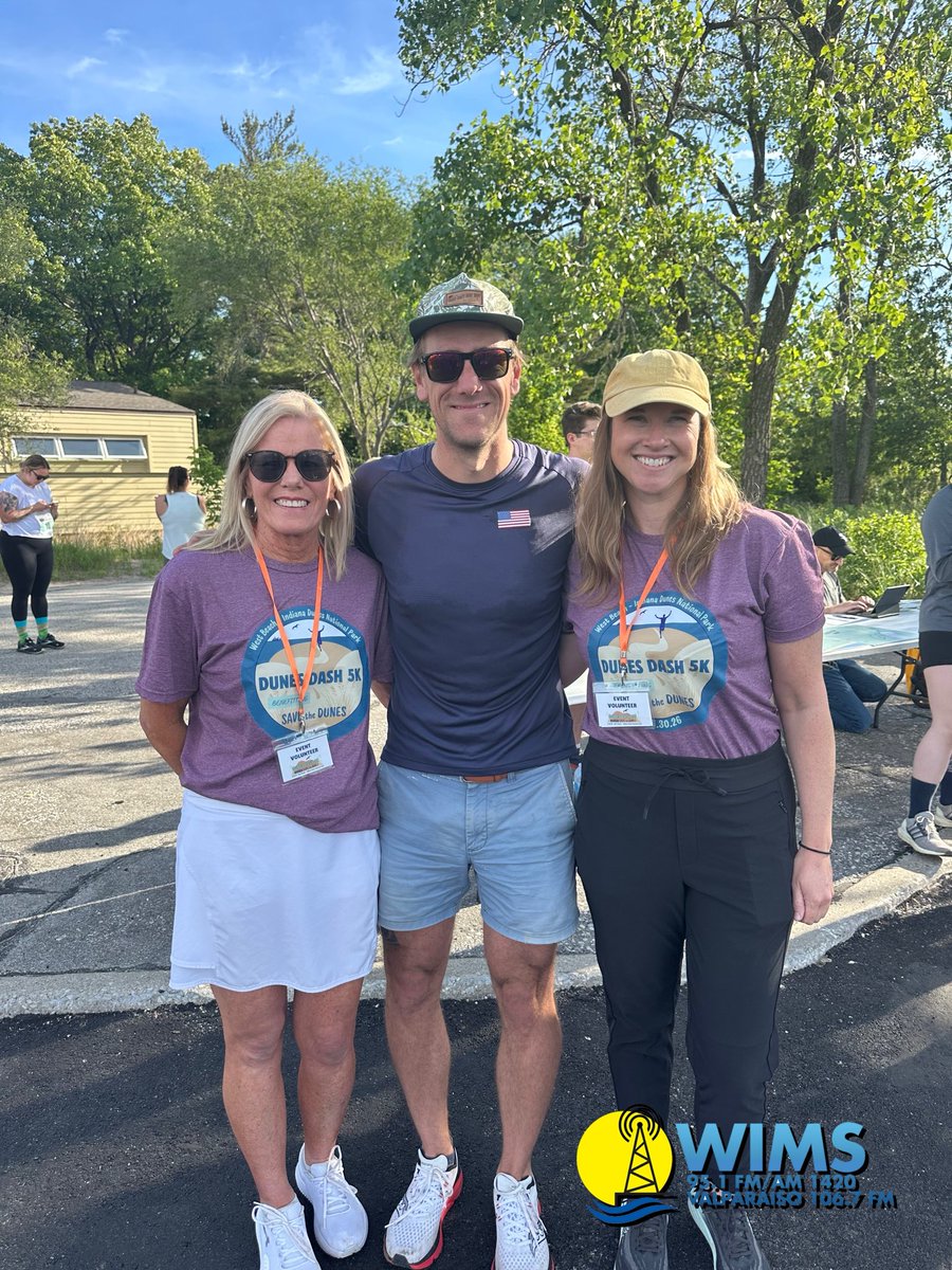 FederighiRic's tweet photo. TEAM WIMS at Save the Dunes 5K Dash at West Beach. Gorgeous day. Thank you to all of our Events Sponsors Check out their website at https://t.co/1ssagYXBHw. #wims #whfb #localradio https://t.co/8pxzZJPnUK
