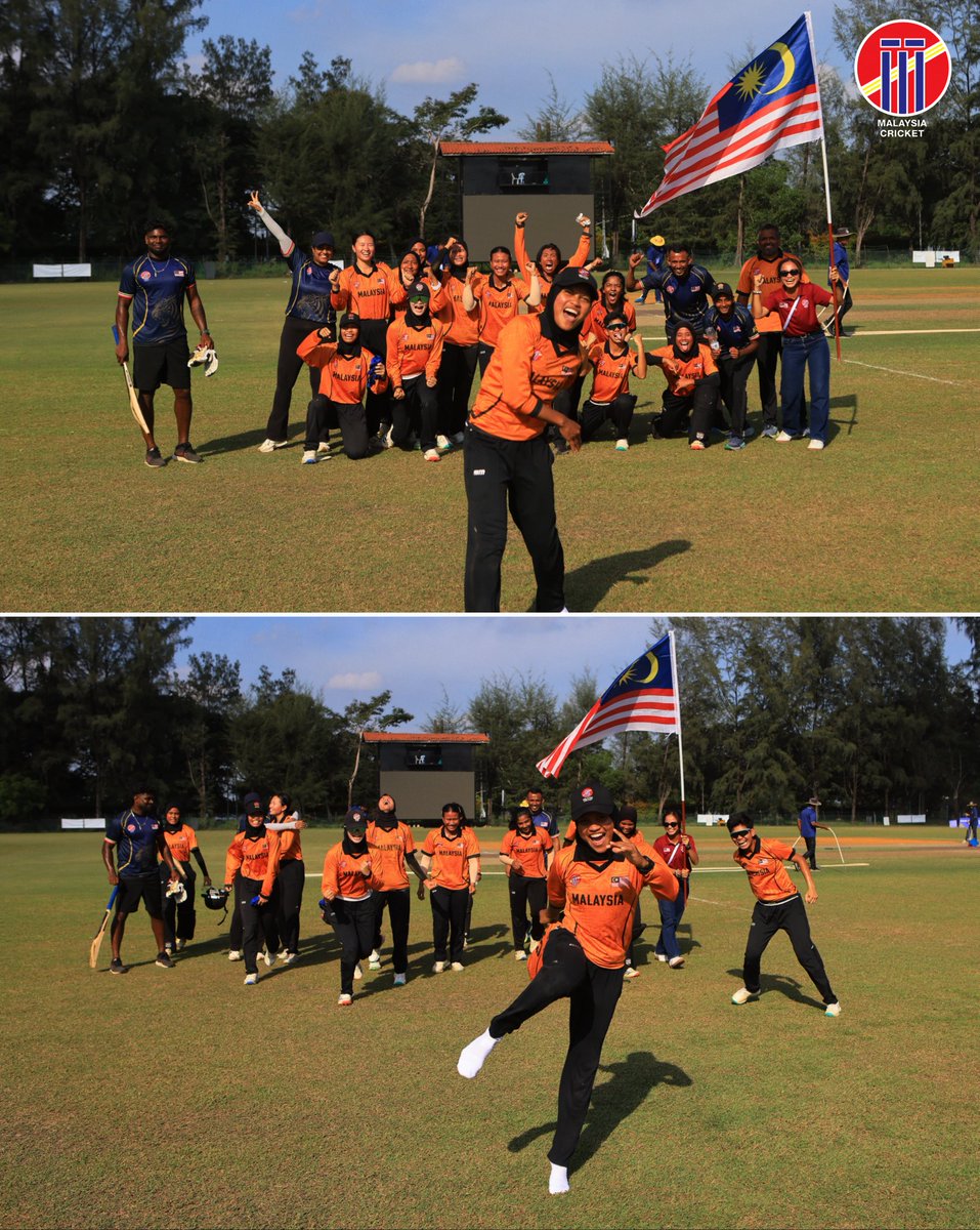 MalaysiaCricket's tweet photo. DOUBLE QUALIFICATION 🇲🇾🔥

✅ Asian Games Qualifier Women’s 2026 Final
✅ Qualified For The 2026 Asian Games

A proud moment for our girls as they achieve both targets and continue their remarkable journey 👏🏏❤️

The job isn't finished yet. One final remains. 🏆 https://t.co/f7946HS2Uk