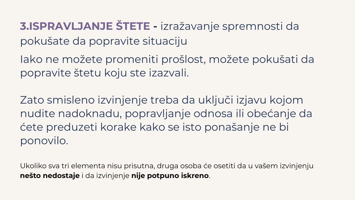 anmaribg's tweet photo. Najvažnije je da će baner biti uklonjen.

E sad, to što umesto izvinjenja pljušte optužbe tipa "a to što su oni ovo...", to je već druga priča. 

Umesto te druge priče, evo par saveta stručnjaka iz oblasti mentalnog zdravlja na temu izvinjenja.
 
I važan podsetnik -  kada je iskreno, izvinjenje koristi i onome ko ga prima i onome ko ga upućuje.
