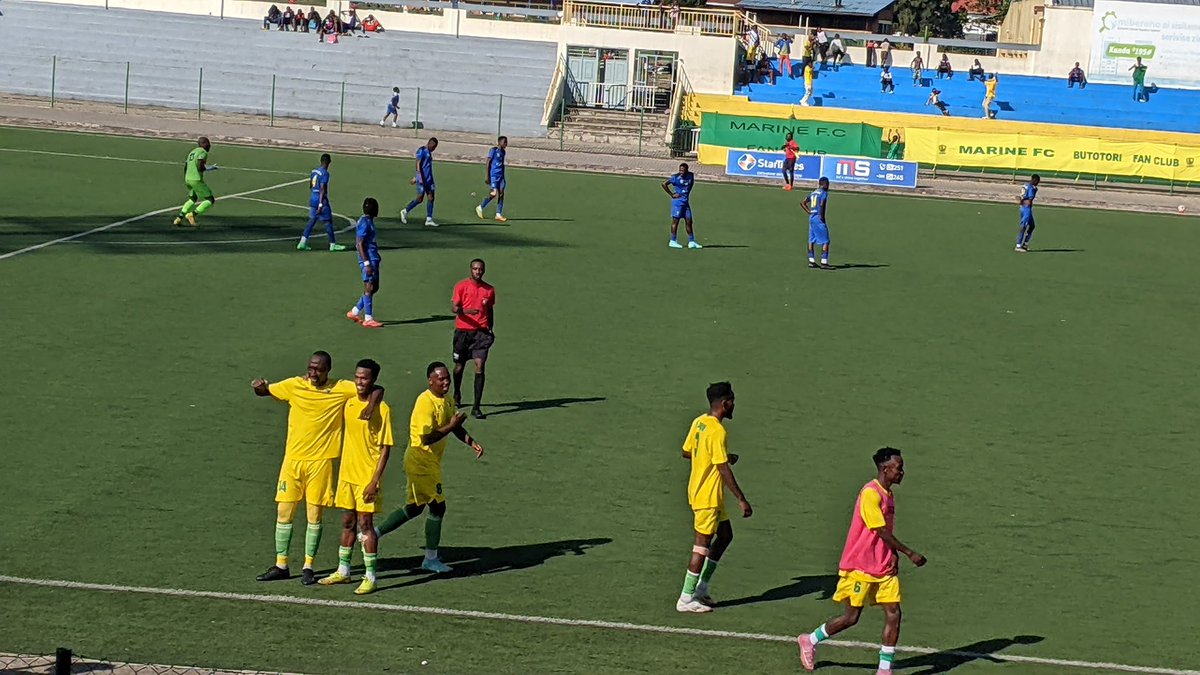 TimesSportRW's tweet photo. UPDATE: Taiba Mbonyumwami opens the scoring at Umuganda Stadium, netting firmly to put Marine FC ahead against AS Muhanga.

Marine FC 1-0 AS Muhanga

📸: @germain_rda /TNT https://t.co/XsLxqDXlPP