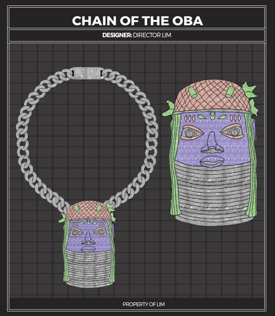 DirectorLim01's tweet photo. Imagine a GenZ was the one who crafted the head of the Oba. 

CHAIN OF THE OBA BY ME 

Took me 6 hours to design this so you must like it. https://t.co/aVi3o27b1D