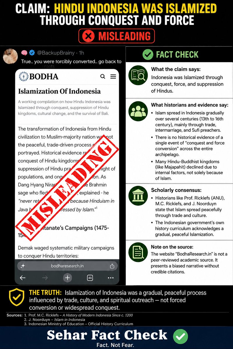 Seher Fact check tweet media