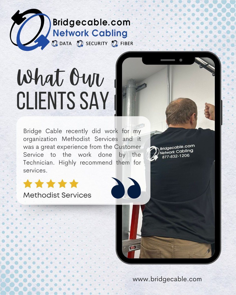 bridgecable's tweet photo. Another satisfied client, another successful project completed! ๐
#SatisfiedClient #NetworkCabling #StructuredCabling #SecuritySolutions #AccessControl #SecurityCameras #ITInfrastructure #ProfessionalService #TrustedPartner #ClientSuccess #BusinessSolutions https://t.co/HoMcDavt0q