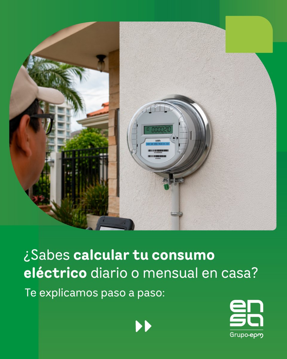 ENSApanama's tweet photo. Entender tu consumo es más fácil de lo que crees ⚡
Con solo revisar tu medidor puedes saber cuánta energía estás usando y tomar mejores decisiones en casa.
Aprende a leerlo en simples pasos.
Guarda este video para cuando lo necesites
#ENSA #EnsaPanama #Panama #EnergiaElectrica https://t.co/g4v1NUpII4