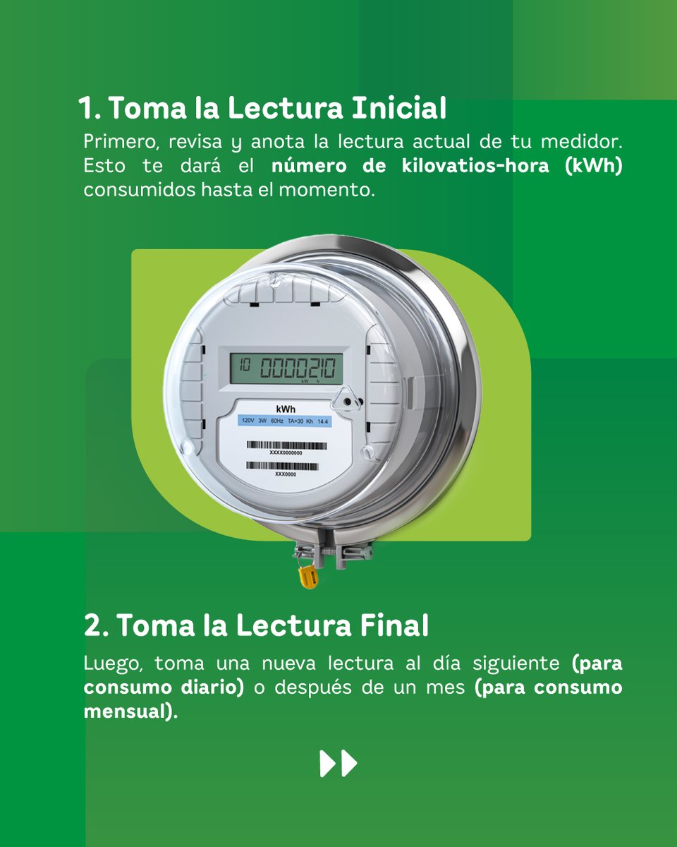 ENSApanama's tweet photo. Entender tu consumo es más fácil de lo que crees ⚡
Con solo revisar tu medidor puedes saber cuánta energía estás usando y tomar mejores decisiones en casa.
Aprende a leerlo en simples pasos.
Guarda este video para cuando lo necesites
#ENSA #EnsaPanama #Panama #EnergiaElectrica https://t.co/g4v1NUpII4