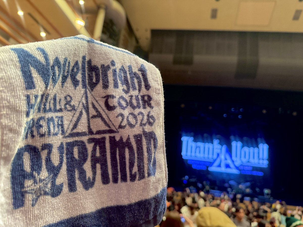 KEY___0809's tweet photo. Novelbright 💙
5/30アクトシティ浜松 大ホール
「 HALL&amp;ARENA TOUR 2026 〜PYRAMID〜」🤍

まるでFCLIVE空間のようなとてもとても
貴重且つ盛り上がるLIVEでしたっ🫶
 #Novelbright https://t.co/V58lpilmgv