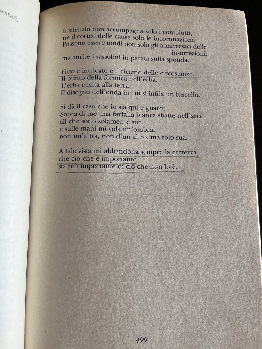 dariafilippi's tweet photo. Fitto e intricato è il ricamo delle circostanze.

W. Szymborska https://t.co/vzjZ67uAUr