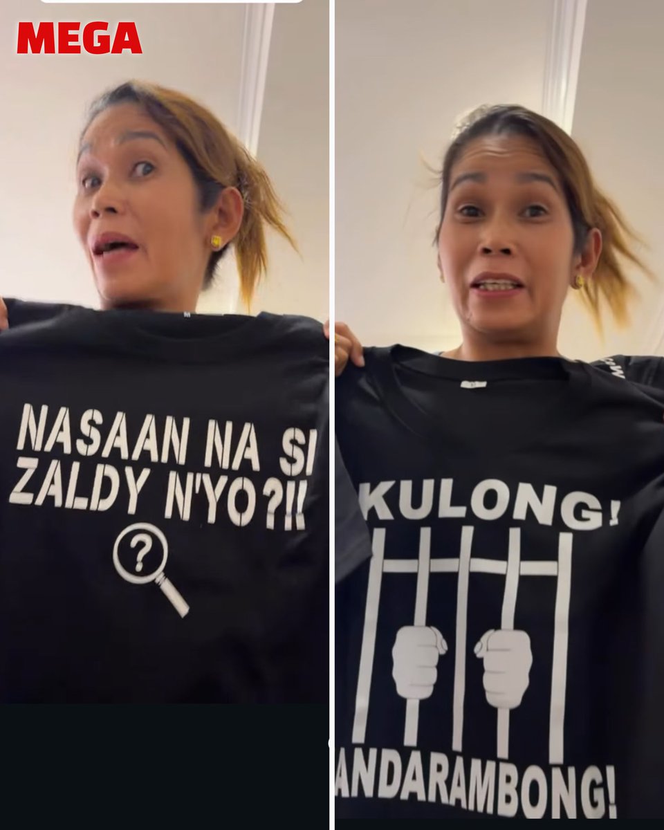 MegaKapamilya's tweet photo. POKWANG, NAGPASALAMAT โค๏ธ๐
Nagpasalamat si Pokwang sa mga t-shirt na ibinigay sa kaniya ni DJ Chacha.
#MEGAkapamilya #Pokwang #DJChacha https://t.co/KkIs16zudC