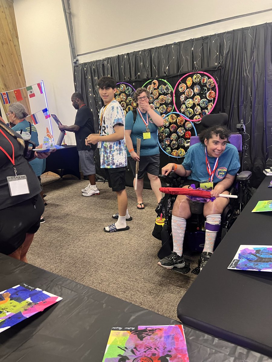 AdaMadison's tweet photo. Creating art with these amazing new friends for a week has been utterly life changing.  Worshipping &amp; creating with them left the lingering thoughts… Perhaps the disabled are those of us that outwardly appear “normal”.  So much love and joy … the presence of Jesus was palpable https://t.co/O50rFJzrBH