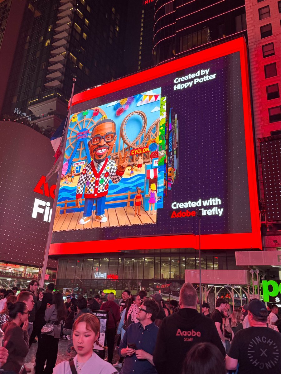 「made it to time square!」|Thaddy ☆のイラスト