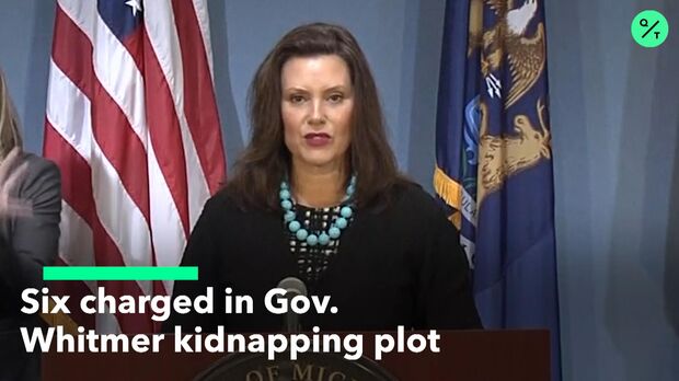 Potus_Geeks's tweet photo. #PotusGeeks' series on political violence looks at the plot to kidnap Michigan Governor Gretchen Whitmer and how some of her political enemies failed to condemn the actions of the plotters. https://t.co/JMOQeLjCsN https://t.co/XS6LRrZF6V