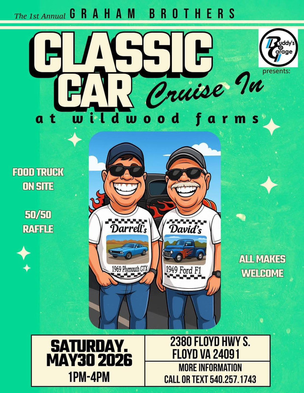 Next3Days's tweet photo. Saturday Afternoon Fun:
• Inaugural Graham Brothers Classic Car Cruise In and Music Jam at Wildwood Farms General Store, 1-4pm
• 25th Anniversary Splash 25 at Evelyn Alexander Waterpark, 1-6pm, $3
• Spring Fling for to Benefit LRC United Relay For Life Team at Long Way Brewing, 1-6pm
• Opening Weekend of White Dog Winery #Blacksburg, 1-6pm
• Free Mini Music Festival: They Love Each Other at Indigo Mountain Farm, 2pm
• Program: Survival 101: Fire Starting at Claytor Lake State Park, 2pm
• Benefit Barbecue Dinner for Family Who Lost Home to a Fire at Snowville Volunteer Fire Department, 4-8pm
• Auto Racing: Weekly Series Racing (First Responders Night) at Pulaski County Motorsports Park, 7-10pm, $....
https://t.co/2L4UDCDtwu