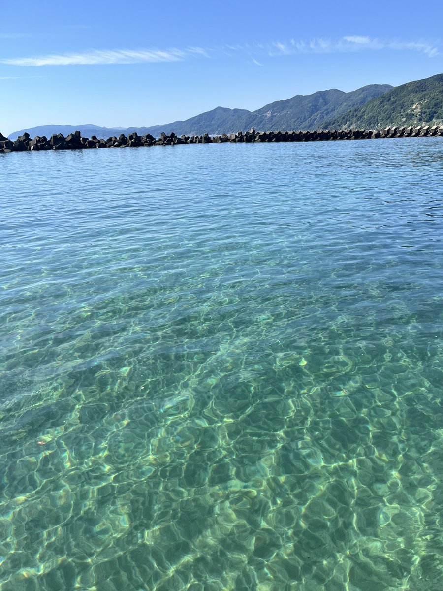 miralamu's tweet photo. 透明度高くてテンション上がったー‼︎真夏なんて暑過ぎて砂浜歩くのも危険なんだから遊泳期間見直してもよいのでは🥹？ https://t.co/WYKgTtbY1U