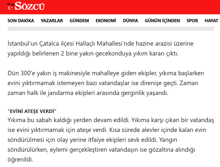 Anldiablo's tweet photo. @MeldaAksu13 @candar19 ekim 22, cb seçimlerıne 1 yıldan az var, çatalca hallaclı mahallesınde kacak villa, vs binlerce kaçak yapı vardı.  herkes dediğiniz gibi af gelecek diyordu devlet 300 adet iş makinası ile mahalleye girdi 2 gece de 2000 civarı kaçak yapıyı dümdüz etti. https://t.co/Xu9OQszVhB