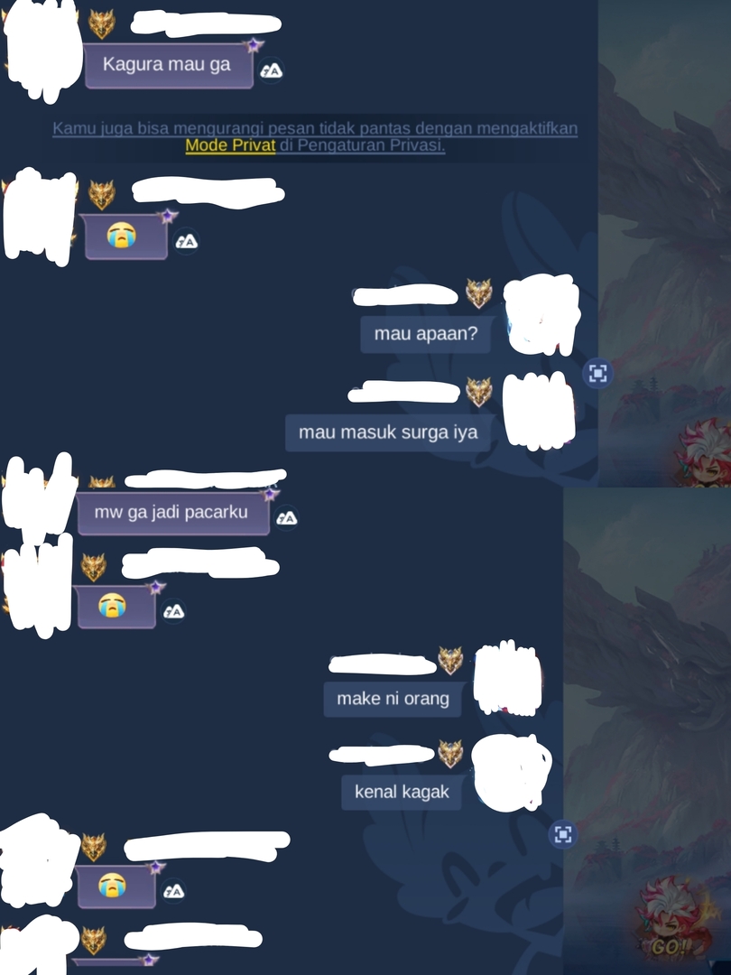 Mobile Legends Menfess tweet media