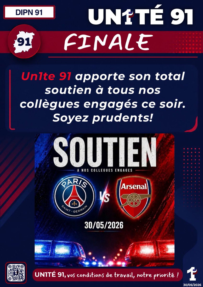 Un1te91's tweet photo. Soyez tous prudents! https://t.co/BpoMz4lGGS