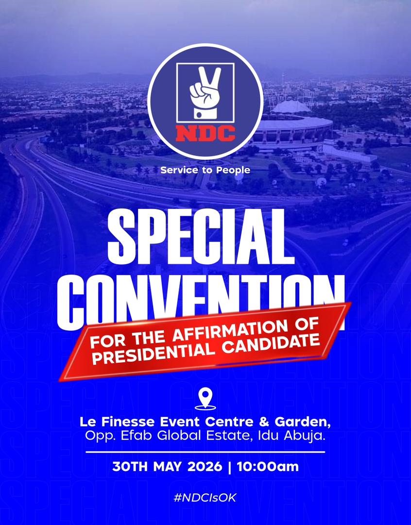 NDCHQS's tweet photo. Be there.

A New Nigeria is possible https://t.co/WEbvD19EYe