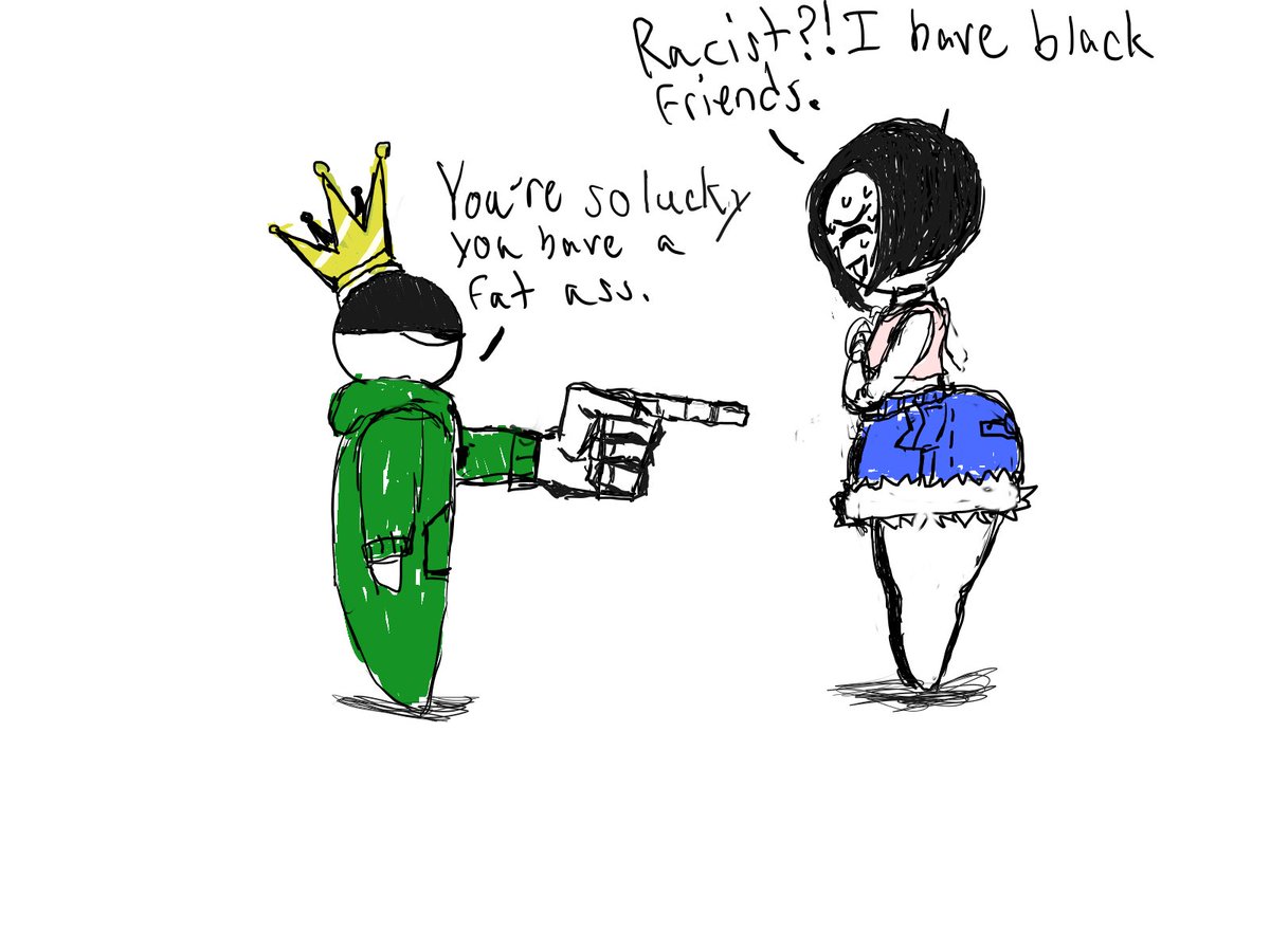 The_Real_Lord33's tweet photo. “My opinions on black people? Umm…” 

Gray or “White Queer”, by @/Touyboxez https://t.co/KMF6pUNQOC