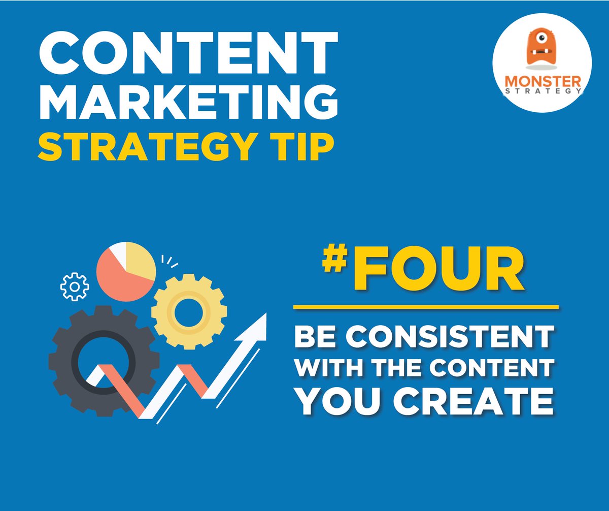 MonsterStrategE's tweet photo. Consistency is key.

#monsterstrategy #contentmarketing #digitalmarketing #marketingtips #biztips #contentstrategy https://t.co/0Ll3vLSnq2