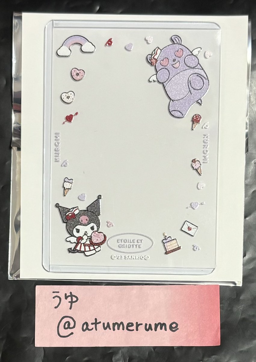 atumerume's tweet photo. 【譲渡】サンリオ 伊勢丹 新宿 Etoile et Griotte エトワール エ グリオット FANCY SANRIO CHARACTERS 硬質カードケース

提供→クロミ
希望→定価880円＋送料

固定ツイ記載日・場所手渡しか、郵送希望です。
お気軽にお声掛け下さい。 https://t.co/BCkWKlu0fz