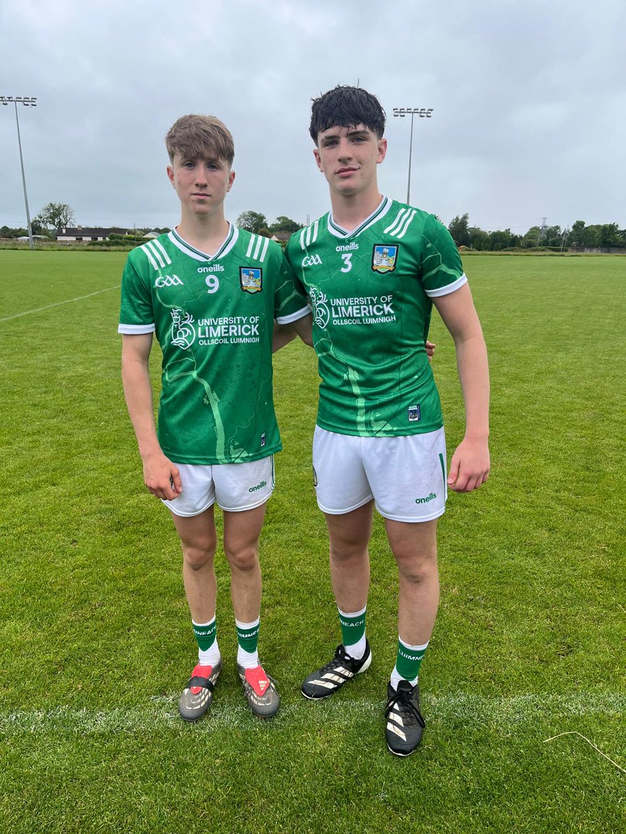 NapGAA's tweet photo. Well done to Liam Sheehan and Seán Ryan who both played for @LimerickCLG U15's against @Galway_GAA , in Galway today. 

And Paddy McCaul who played against @GaaClare in South Liberties. Fair play lads. 💪🏻 https://t.co/79MmqDSuhM