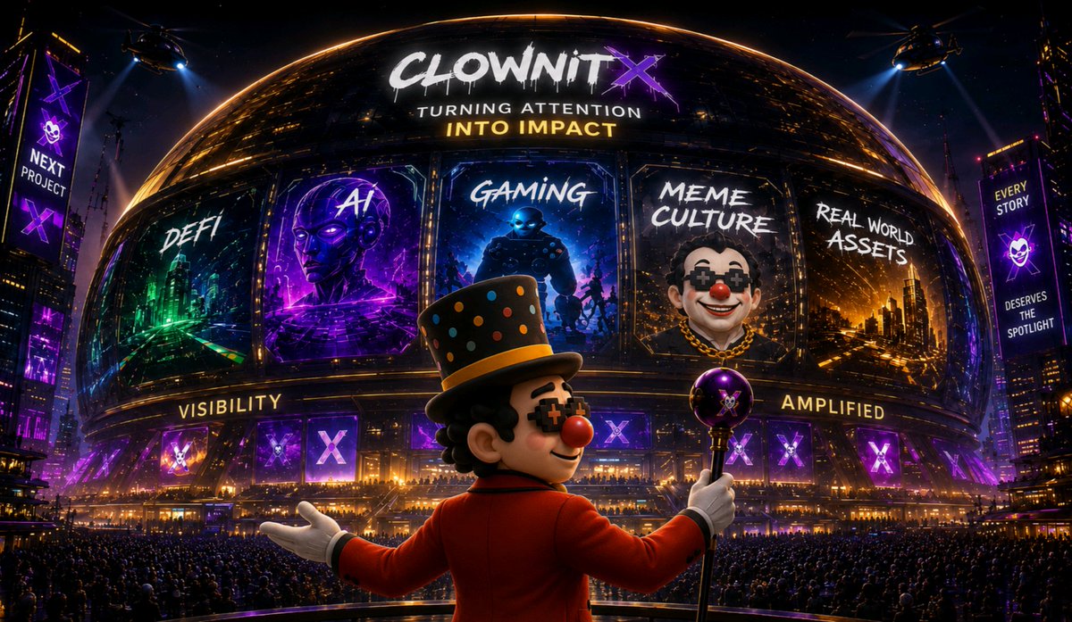 BitWalker_'s tweet photo. Some projects ask for attention.
Others deserve an entire arena.

That is what this feels like to me...  @clownitx turning visibility into a spectacle, where every narrative gets a stage big enough to be seen, remembered, and amplified.

Not just a post.
A presence. $ICP https://t.co/FBlzEOPAC3