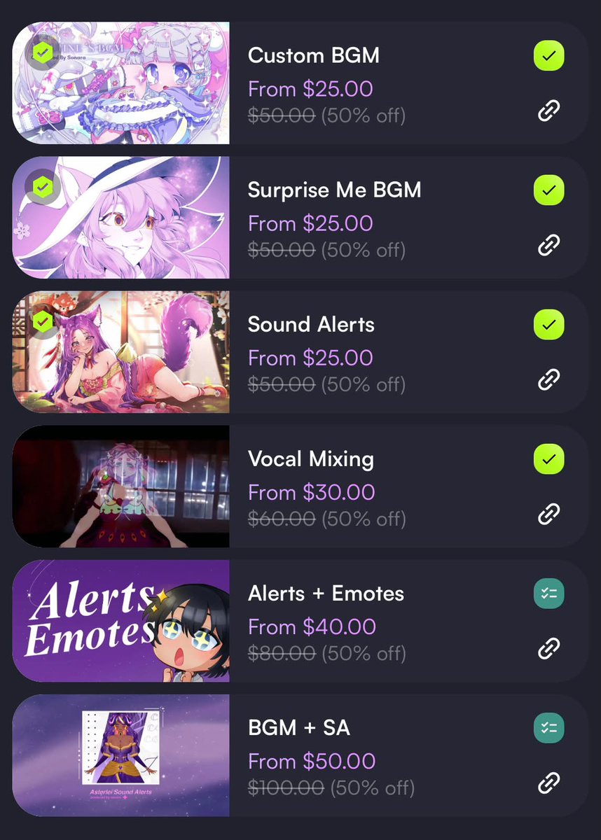 sonaramoosic's tweet photo. ✨ 200 Reviews Celebration Sale ✨

50% OFF all services! 🤍Thank you so much for all the support, commissions, and trust 🥹

Only 3 slots per service available until June 2!! ★
#VGen #MusicCommission #VTuber https://t.co/1MiZa4el5w