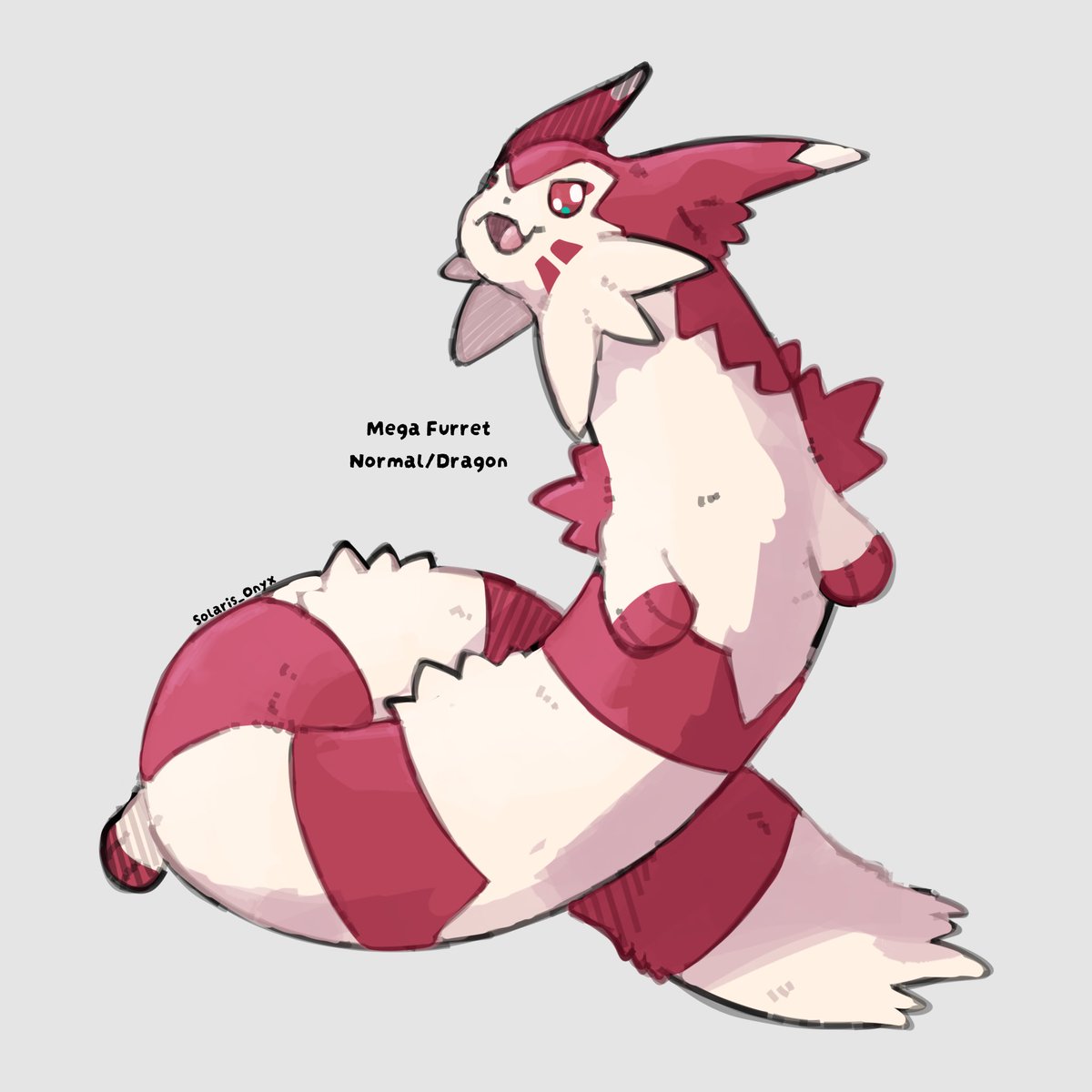Solaris_Onyx's tweet photo. Dragon Mega Evolution for Furret https://t.co/l3BdVkmIU8