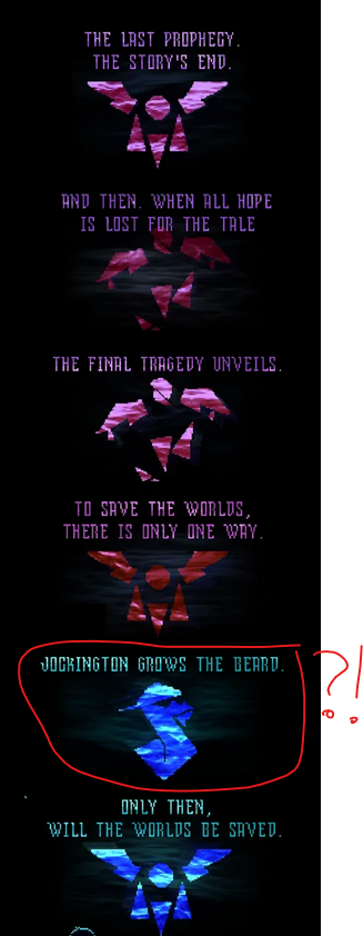 paledoptera's tweet photo. is it me or is it heavily implied in ch 4 that the deltarune prophecy is altered

the entire prophecy is a rhyming poem except for random lines, many of which coincidentally are also things that we know happen in-game https://t.co/9yDrhBI6CS