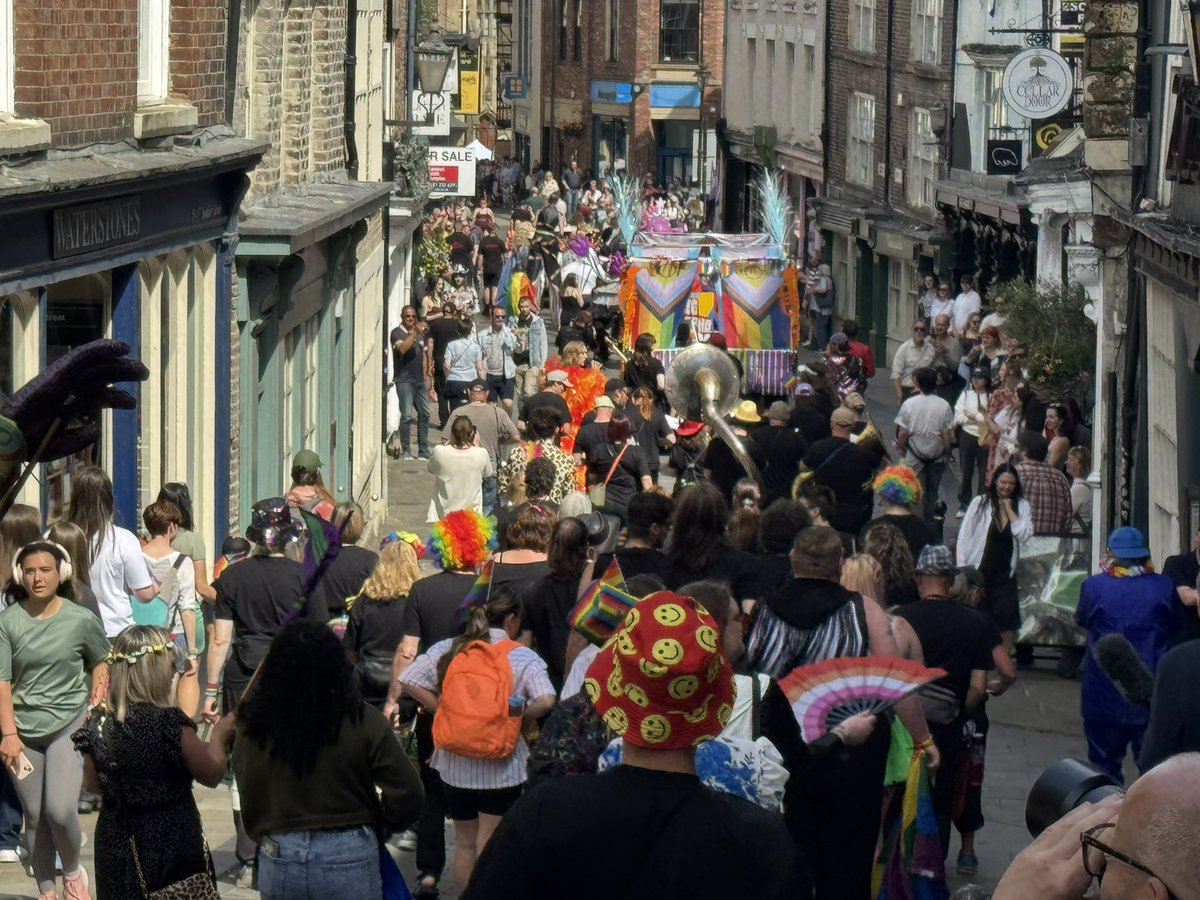 MrBenSellers's tweet photo. Can we take a moment to thank Durham’s @reformparty_uk Council for all the free publicity for this year’s #DurhamPride. Has to be said, it did the job: maybe twice as many people on the annual march compared to previous years; more trade union banners &amp; members … (1/4) https://t.co/FBb3suvY2V