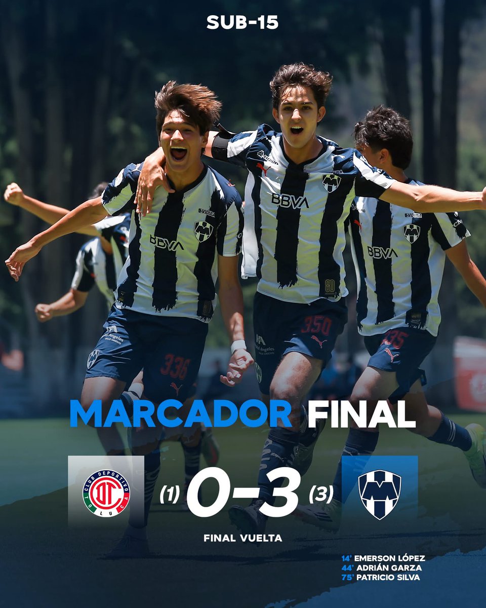 SoyCharlieT's tweet photo. Como no me voy a ilusionar si @Rayados  tiene un proyecto de Fuerzas Basicas bastante solido, que regularmente pelea titulos. Hoy la Sub 15 salio campeona en Toluca remontando. 

Con Te Kloese y Almeyda HAY UN GRAN FUTURO 

Felicidades Chavos @Rayados_FB ! https://t.co/MN9xGWmaDB
