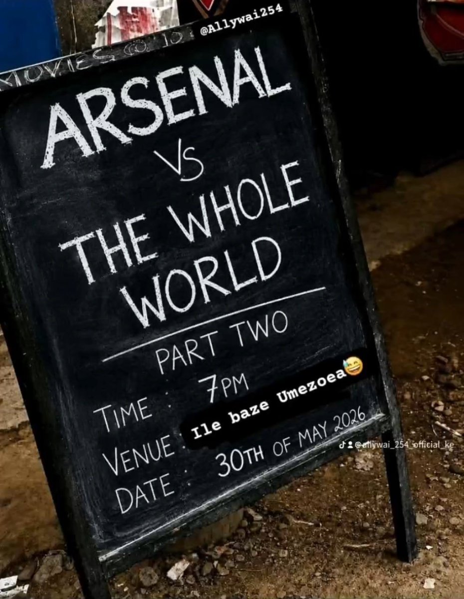 Okoth1899's tweet photo. Arsenal fans watching the whole world celebrate 😂😂 #champi̇onsleague 
#Arsenal https://t.co/nHu3ca68U5