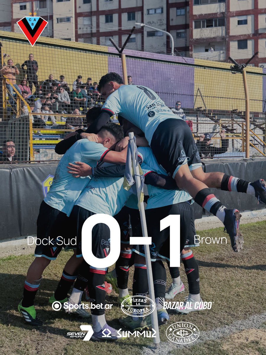 CABrown_Oficial's tweet photo. ¡¡¡GANÓ BROWN!!!!! 🩵🖤❤️

Con gol del Tucu Rodríguez, Brown se lleva los 3 puntos del estadio de los Inmigrantes. https://t.co/M3Aaeru82H