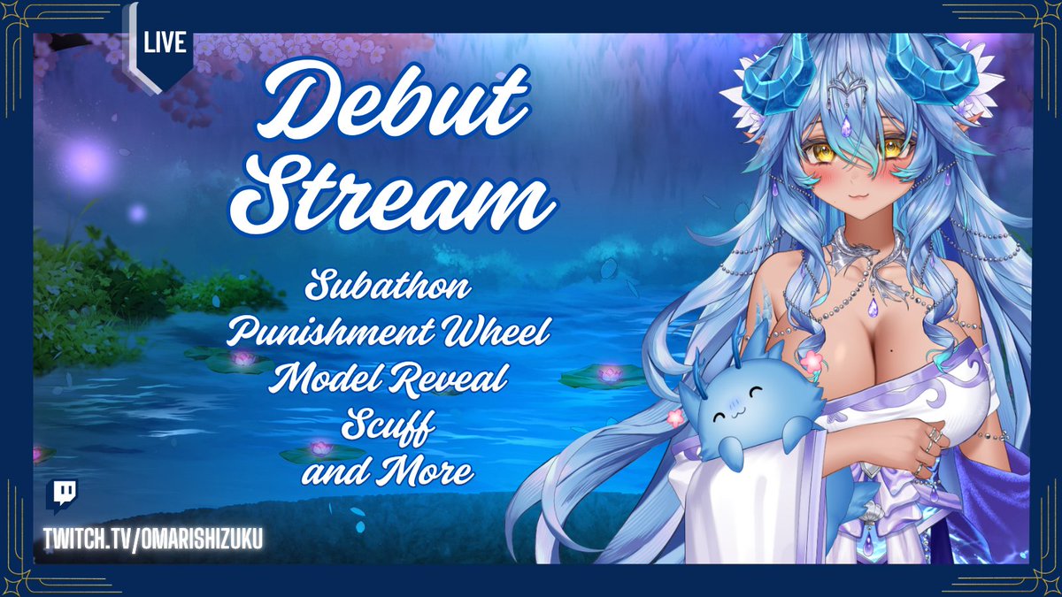 OmariShizuku's tweet photo. ✦ Live in 30 minutes ✦

Debut Stream! ദ്ദി ˉ͈̀꒳ˉ͈́ )✧

Expect
⋆ Subathon
⋆ Punishment Wheel
⋆ Model Reveal
⋆ Scuff
⋆ and Much Much More https://t.co/WrWiJdnxtr