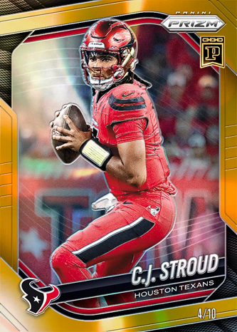 paninitracker's tweet photo. 🏈 C.J. Stroud #4/10 SOLD for $200.00 (0.10 ETH)
2025 Panini NFT Prizm Football · Base Prizms Gold
Buyer: RaspySlabs 👤 https://t.co/akZr3QocIK
See more #CJStroud for sale 👉 https://t.co/6D5JPQpJit
#whodoyoucollect #nft #PaniniNFT #PaniniBlockchain https://t.co/odxh6yW29L