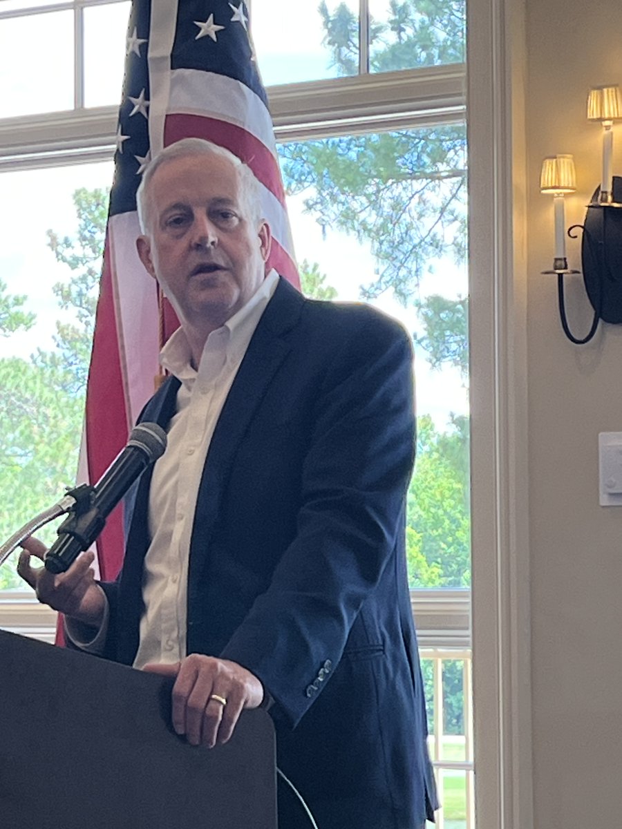ChathamGOP's tweet photo. The Republican Women of Chapel Hill Chatham held an outstanding event at Governors Club featuring GOP US Senate candidate Michael Whatley. There was a large turnout from Chatham, Orange and Durham and Whatley's speech was excellent and inspiring. Thanks to all for your support. https://t.co/yL3DEX7P1k