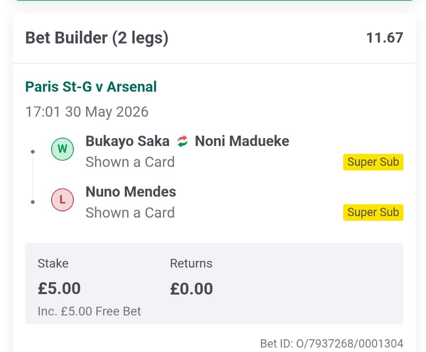 Twentysox's tweet photo. @AskPaddyPower do you pay out on betbuilders for extra time? Mendes was book in ET https://t.co/2Cs0hzvp7y