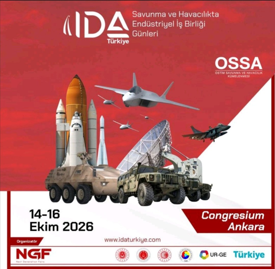 TurDefIndNews's tweet photo. "IDA TÜRKİYE 2026 SAVUNMA VE HAVACILIKTA ENDÜSTRİYEL İŞ BİRLİĞİ GÜNLERİ" 

OSSA tarafından 2013 yılından bu yana düzenlenen "ICDDA", kapsamı genişletilerek "IDA Türkiye" Savunma ve Havacılıkta Endüstriyel İş Birliği Günleri adıyla yeni bir yapıya kavuşmuştur.
.. devamı Yorumda >> https://t.co/CfUpm7Vx6n