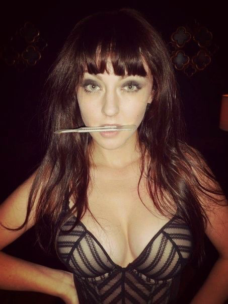 TheCinesthetic's tweet photo. katharine isabelle as mary mason on the set of “american mary” (2012) https://t.co/ZsVVj4QUTe