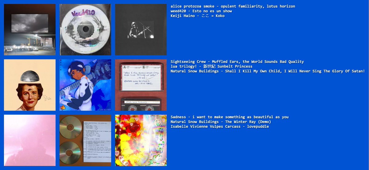 SenMoonss's tweet photo. Well uh, heres 9 Post-Rock Album's that aren't ai that you maybe haven't heard https://t.co/huYaoPYORl
