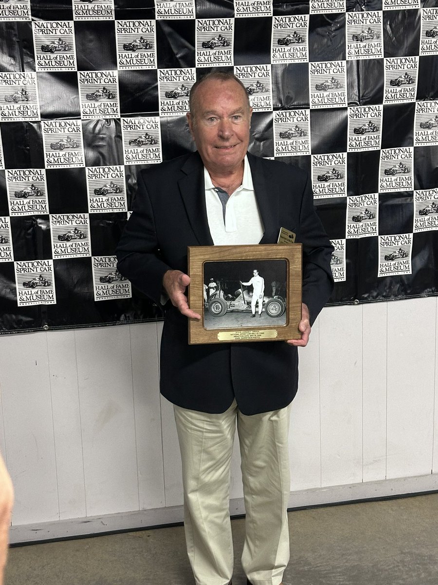USACNation's tweet photo. Here’s to Steve Chassey on his induction into the @sprintcarhof today!

Chassey won 13 USAC National Sprint Car events, including an incredible 5-straight at the Winchester high banks in 1979.

He ran the Indy 500 three times, won 2 USAC Silver Crown races and even sang background vocals on Barbara Ann by The Beach Boys!

Congrats Steve!