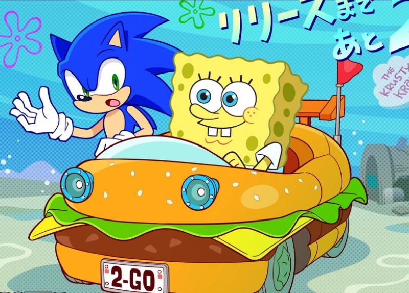 MiniP7's tweet photo. In Sonic Racing: CrossWorlds, the Patty Wagon appears as vehicle in the SpongeBob SquarePants DLC.
Unlike its original counterpart from the first film, it contains an orange spoiler on the back. 
This is actually a detail taken from a RC Toy released back in 2015. https://t.co/gJKCcbkJO5