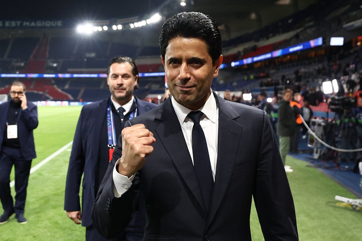 sayemon10's tweet photo. The most happiest man on this planet is Nasser Al-Khelaifi

#back2back
#ucl https://t.co/7vOfgeMsQK