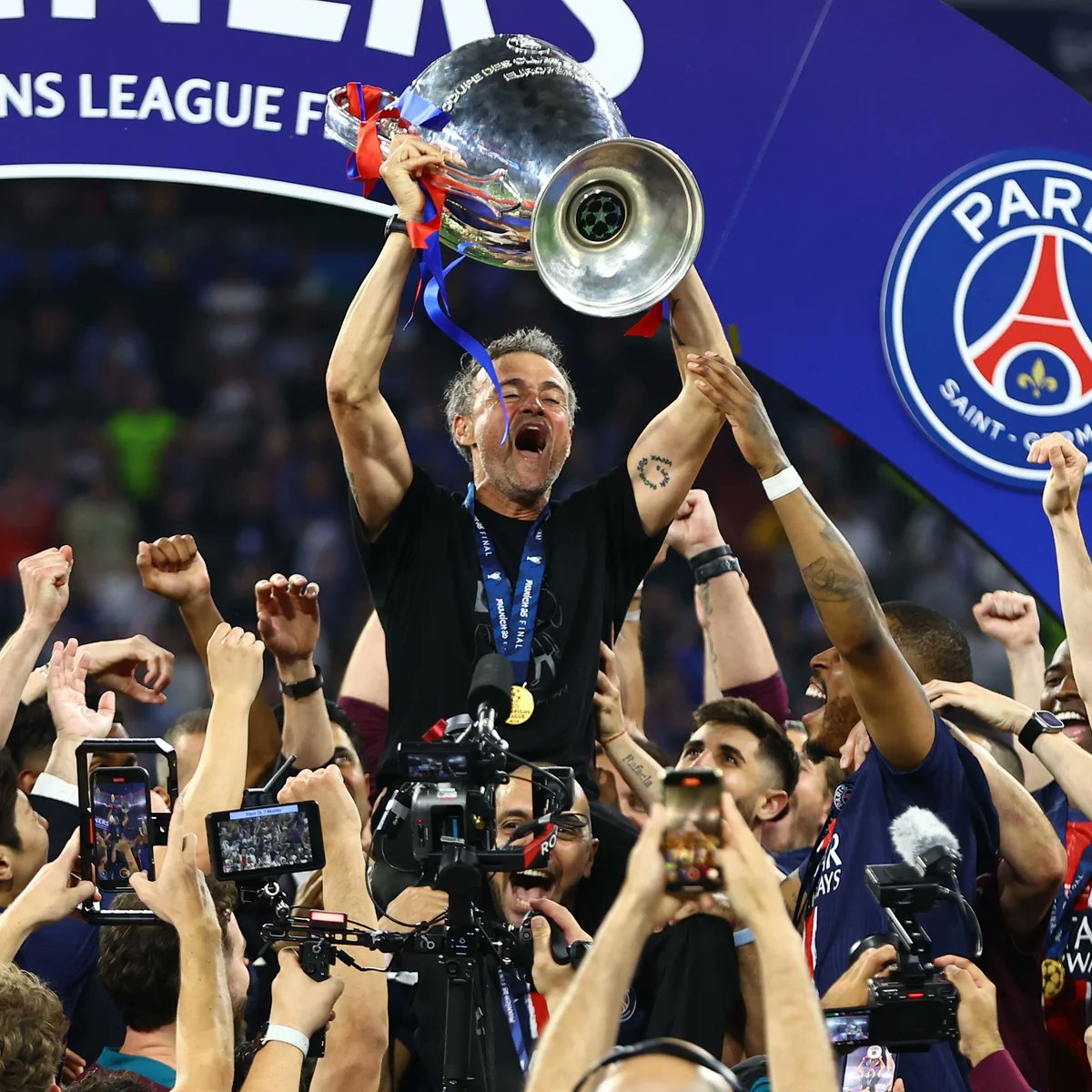 mozyinho's tweet photo. @ChampionsLeague Only two Spanish managers have won the European Cup/Champions League three times:

◎ Pep Guardiola
🏆 Barcelona (2009)
🏆 Barcelona (2011)
🏆 Man City (2023)

◉ Luis Enrique
🏆 Barcelona (2015)
🏆 PSG (2025)
🏆 PSG (2026)

And both have won the treble with two different sides. https://t.co/NKAKw3cia9