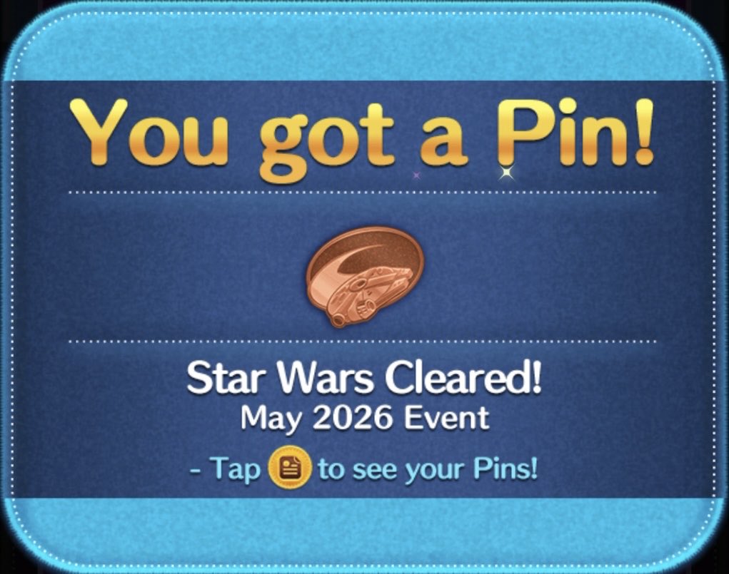 TsumSana's tweet photo. 🚀STAR WARS TSUM TSUM EVENT🪐

.
.

Got the event PIN 📍 

.
.

May 2026 https://t.co/ftvhs8T2Bj