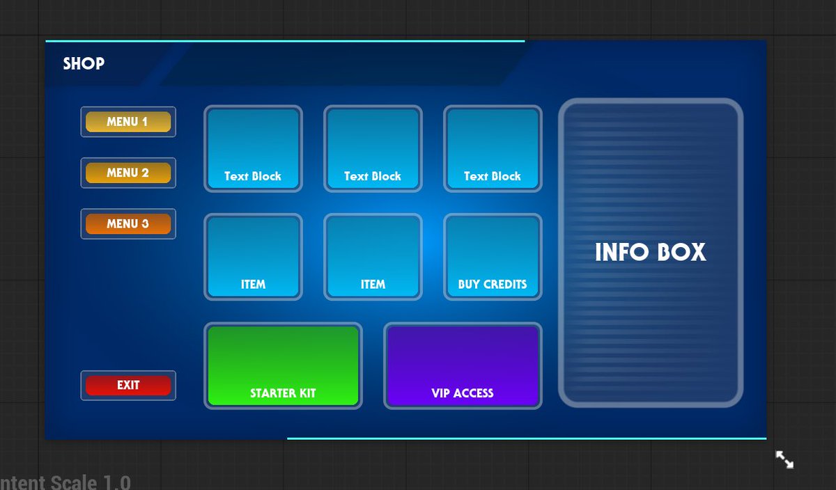 FN_ZackMaps's tweet photo. Spent 4 hours creating a UI shop last night after my 12 hour shift at work. TRUST in the process! 
Thanks @vslash0 for telling me about custom buttons before I got to far in my design 😂 https://t.co/ivjgOhzwYJ